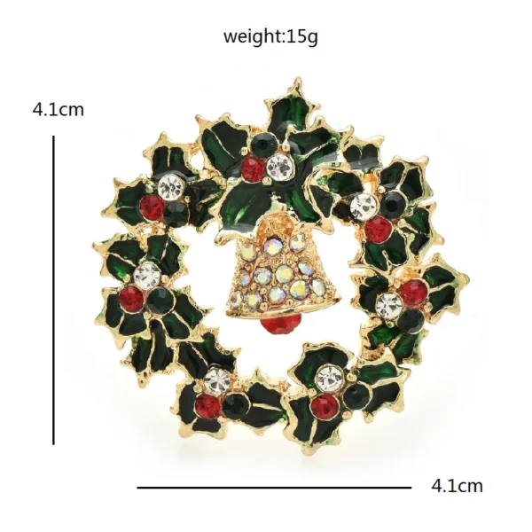 Broche De Noël couronne de Noël​ – Image 2