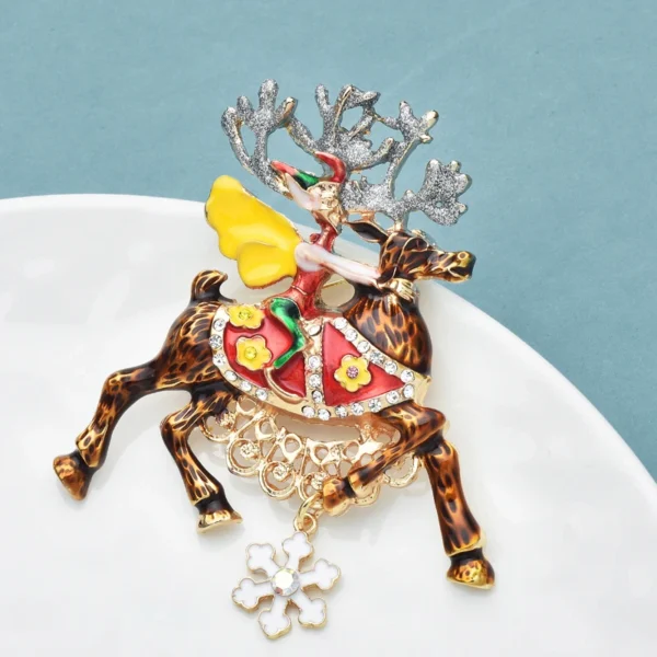 Broche Renne De Noël – Image 2