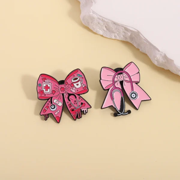 élégante broche halloween nœud