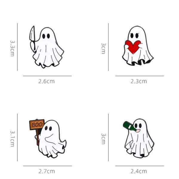 design broche fantôme