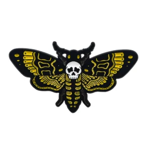 broche halloween abeille crâne