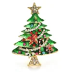 broche sapin de Noël moderne