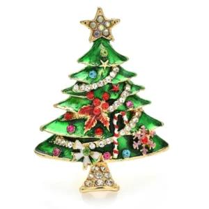 broche sapin de Noël moderne