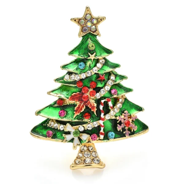 broche sapin de Noël moderne