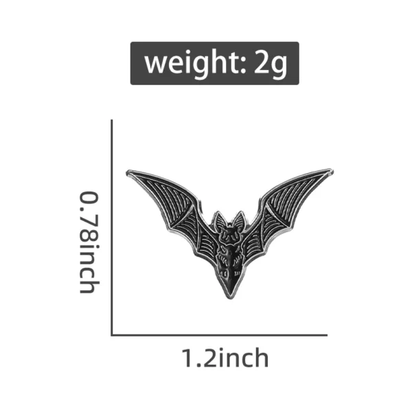 Broche chauve-souris punk