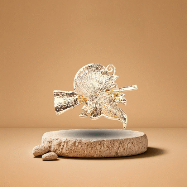 Bijou fantaisie broche citrouille magique décorée de strass