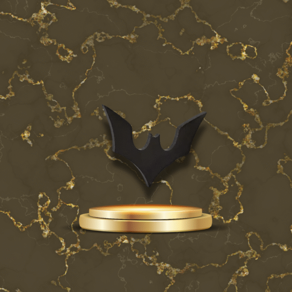 Accessoire mode broche chauve-souris gothique