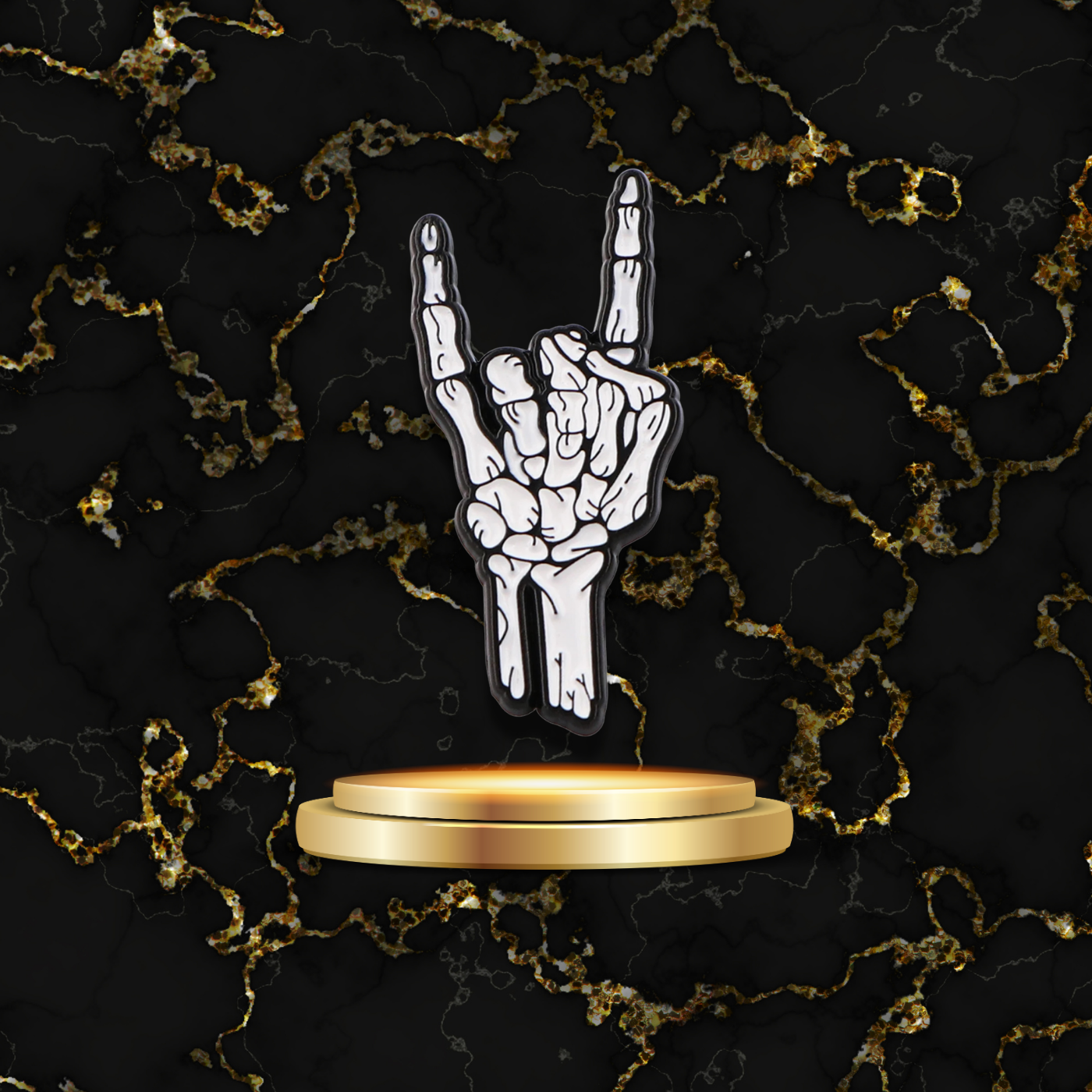 Accessoire mode broche rock gothique Halloween