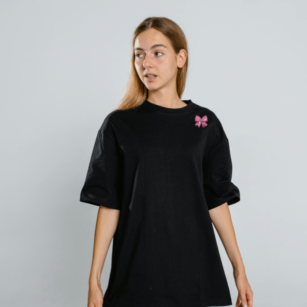 Bijou fantaisie broche nœud de papillon noir mystérieux