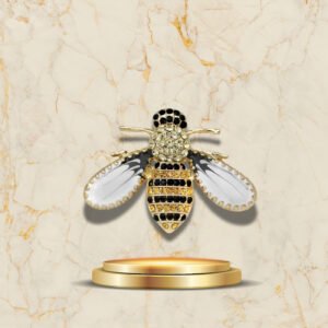 Broche Abeille Nacrée - Élégance naturelle pour toutes occasions
