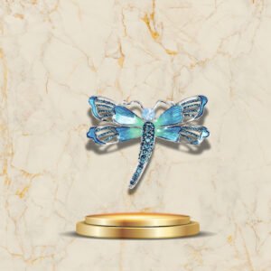 Broche Petite Libellule marbre