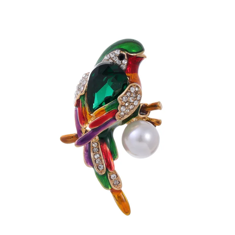 Bijou broche décoratif oiseau