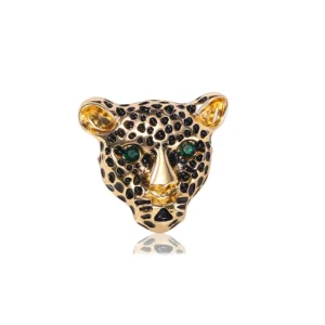 Broche Tête De Jaguar ornée d'un design élaboré
