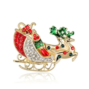 Broche Reine De Noël au design élégant