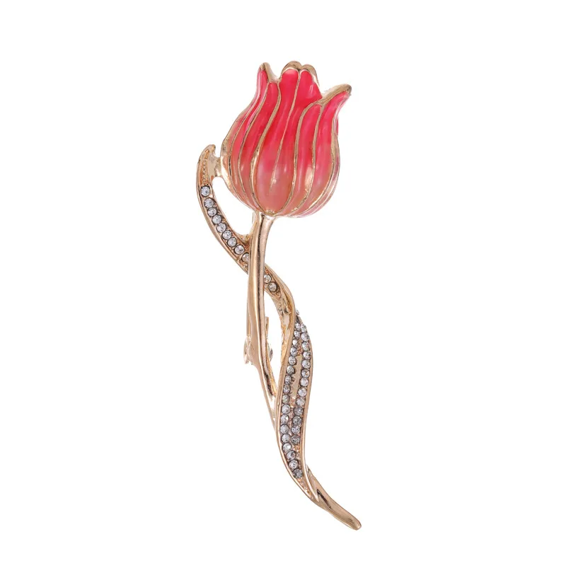 Broche Tulipe avec un design floral