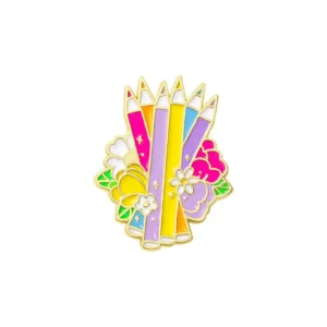 Pin's en forme de crayon de couleur élégant