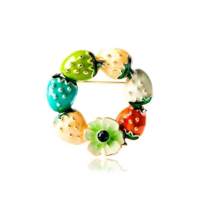 Broche Couronne De Noël décorative élégante