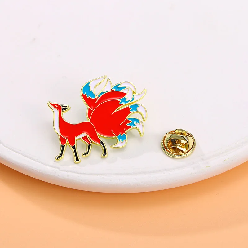 Détails du Pin's Renard De Feu avec éclat