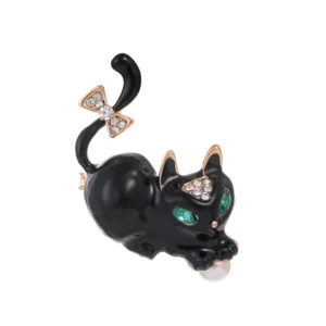 Broche en forme de chat amusant pour accessoires