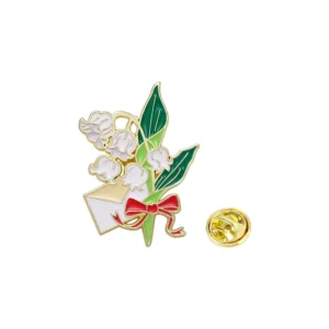 Pin's Fleur Lettre D'amour avec un design élégant