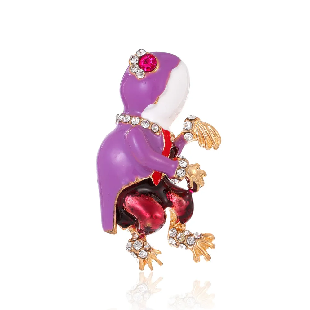 Décoration mode avec broche grenouille