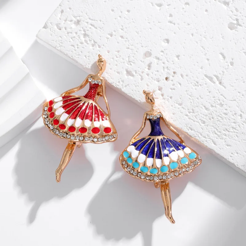 Détail de la broche danseuse avec style artistique