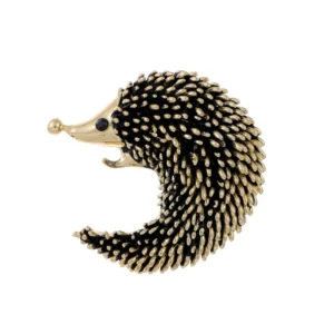Broche Hérisson Moderne en métal élégant