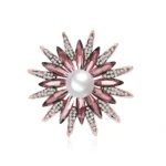 Broche Fleur Femme à design floral