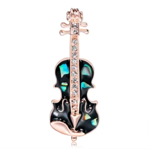 Broche Guitare au style ancien pour une touche vintage