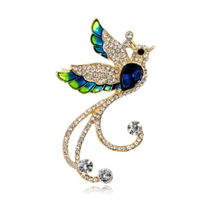 Broche Phoenix Strass Mims avec éclats brillants