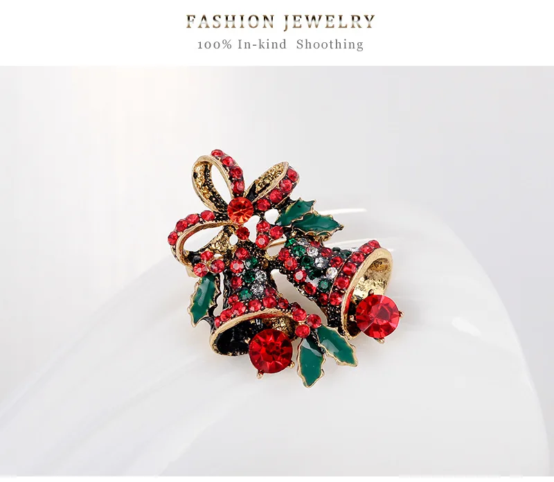 Broche décorative pour fêtes de fin d'année