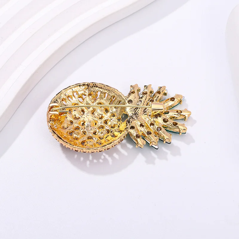 Broche Ananas Art Nouveau vue détaillée