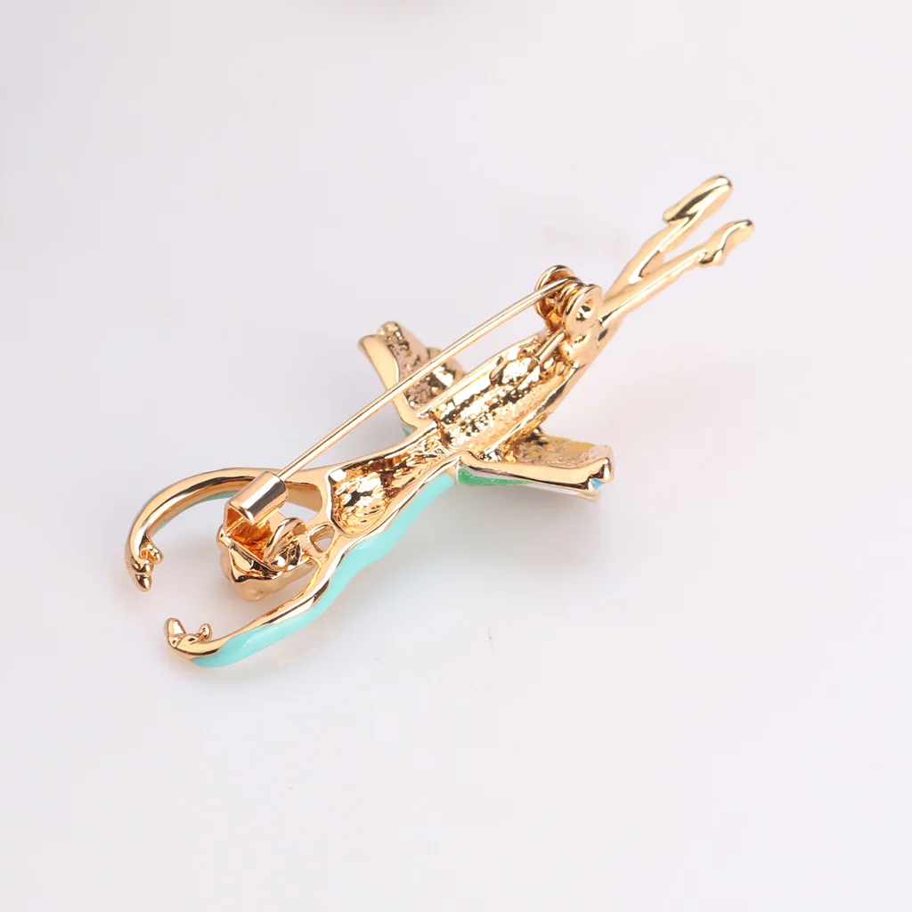 Broche artistique en alliage de zinc avec design unique