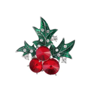 Broche Noël Strass avec strass scintillants
