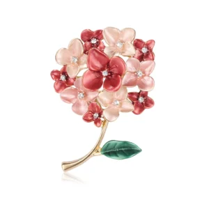 Broche Fleur Hortensia avec un design floral élégant