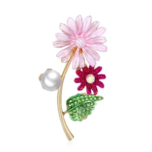 Broche Marguerite avec design floral