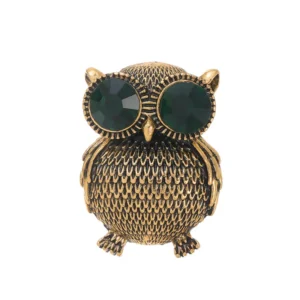 Broche en forme de hibou gourmande