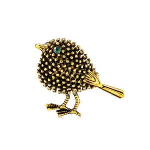 Broche en forme d'oiseau au design ancien