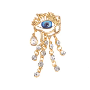 Broche Œil Strass avec strass scintillants