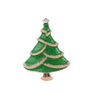 Broche de Noël en forme de sapin