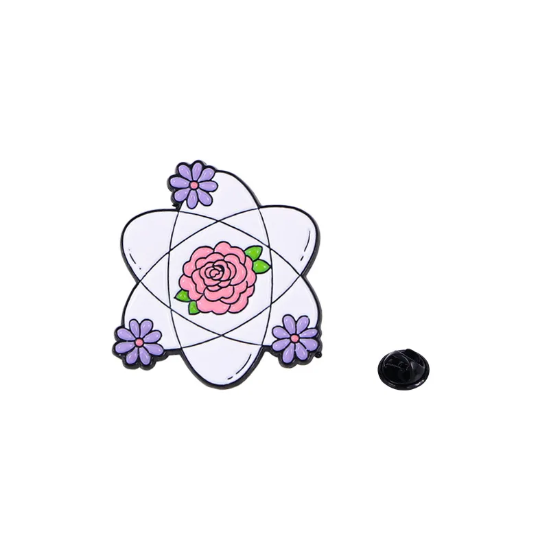 Pin's Fleur Moderne sur un sac