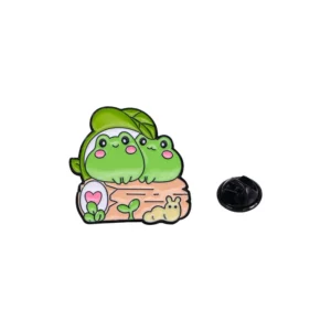 Pin's représentant un couple de grenouilles