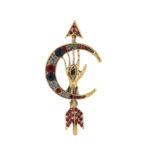 Broche Mauvais Œil en métal élégant