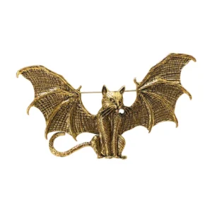 Broche originale en forme de chauve souris