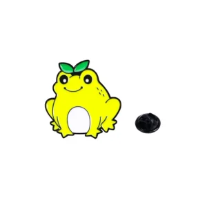 Pin's représentant une grenouille jaune