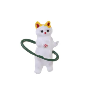 Broche représentant un chat mignon sur fond neutre