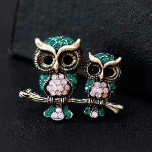 broche hibou élégante pour accessoires