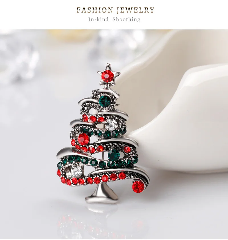 Broche de Noël décorative pour vêtements