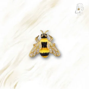 Broche Abeille Ailes D'argent