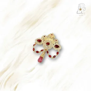 Broche Ancienne Rouge Dorée